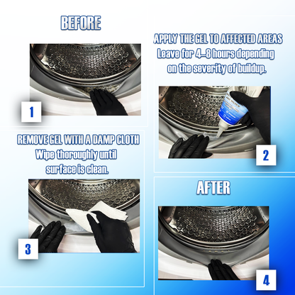 VONTEX Mold Stain Remover Gel – Deep Cleaning Gel for Washing Machines, Dishwashers & Bathroom Rubber Seals